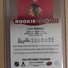 Sam Rinzel 2025-26 SP Hockey Rookie Authentics Gold - pikkukuva 2