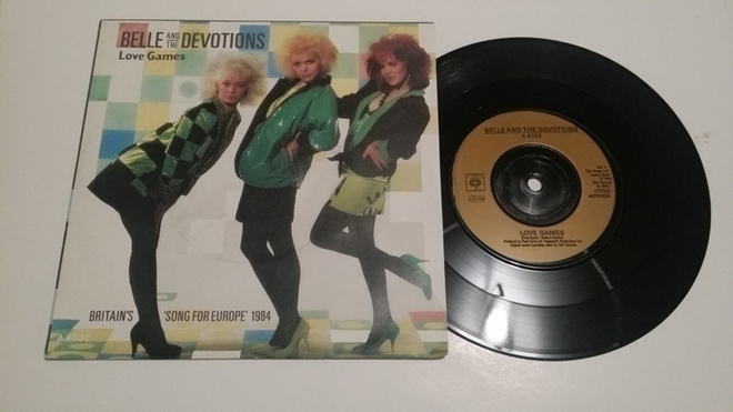 Belle and The Devotions  7" sinkku Eurovision 1984 Englanti