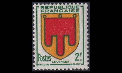 Ranska 849 ** Vaakuna Auvergne (1949)