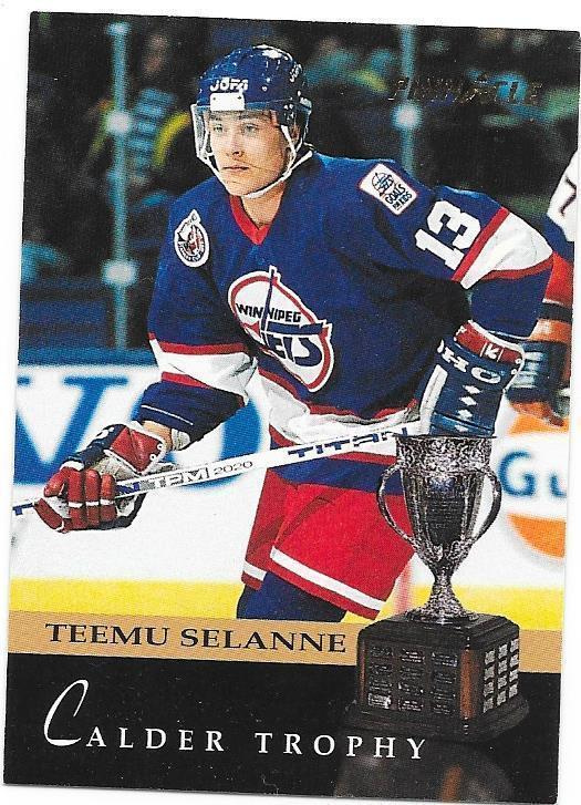 1993-94 Pinnacle Calder #222 Teemu Selänne Winnipeg Jets
