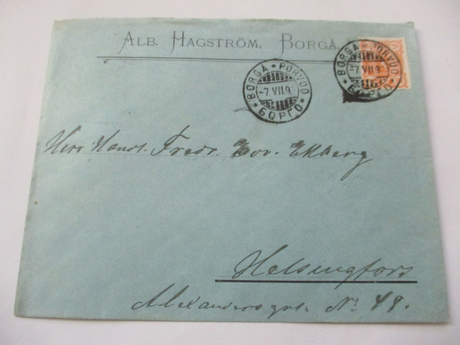 1899 Porvoo Alb. Hagström liikekuori