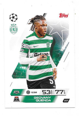 2025-26 Topps Match Attax #207 Geovany Quenda , Sporting CP