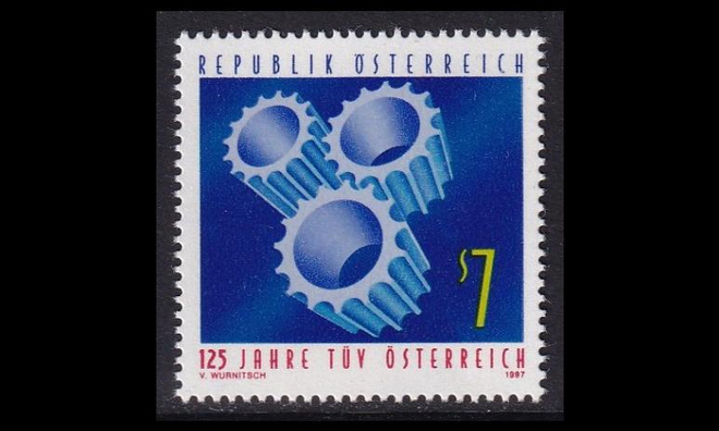Itävalta 2225 ** Tekninen tarkastusvirasto 125v (1997)