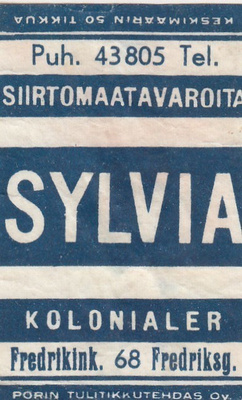 SYLVIA Fredrikink. 68  b324