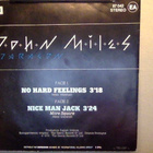 JOHN MILES  ::  NO HARD FEELINGS  ::  VINYYLI  7"    1978 - pikkukuva 2