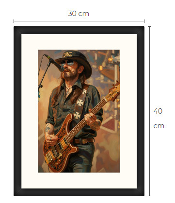 Uusi Lemmy Motörhead art print 30 cm x 40 cm