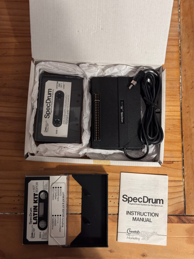 SpecDrum – ZX Spectrum, digitaalinen rumpukone, laatikko
