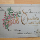 VANHA Postikortti Onnitelukortti 1908 - pikkukuva 1