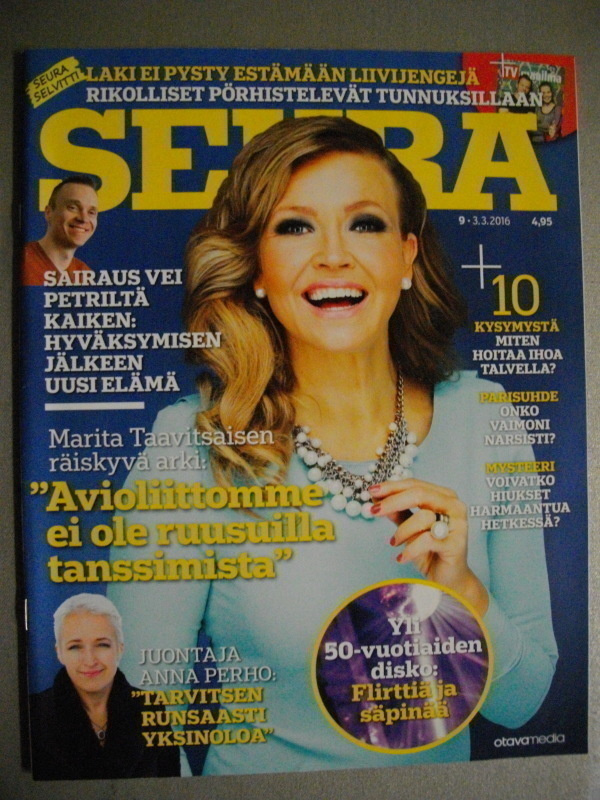 Seura lehti Nro 9/2016 (16.3)