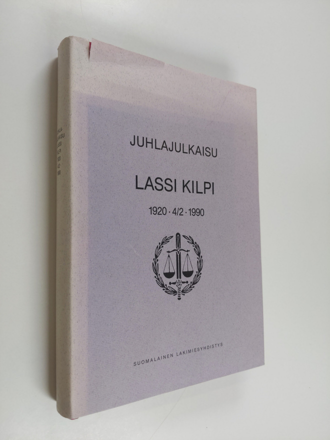 Juhlajulkaisu Lassi Kilpi 1920-4/2-1990