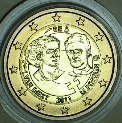 2011 Belgia 2€ Kansainvälinen naistenpäivä 100 vuotta
