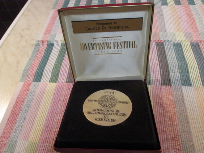Painetun median mainonta festivaali New York mitali 1990.