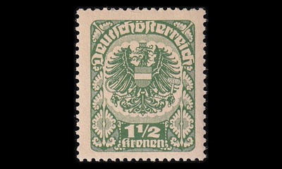 Itävalta 314y ** Vaakuna 1½ Kr harm.pap (1920)