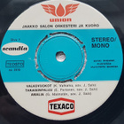 JAAKKO SALON ORKESTERI JA KUORO 7 " EP ( UNION ) TEXACO - pikkukuva 1