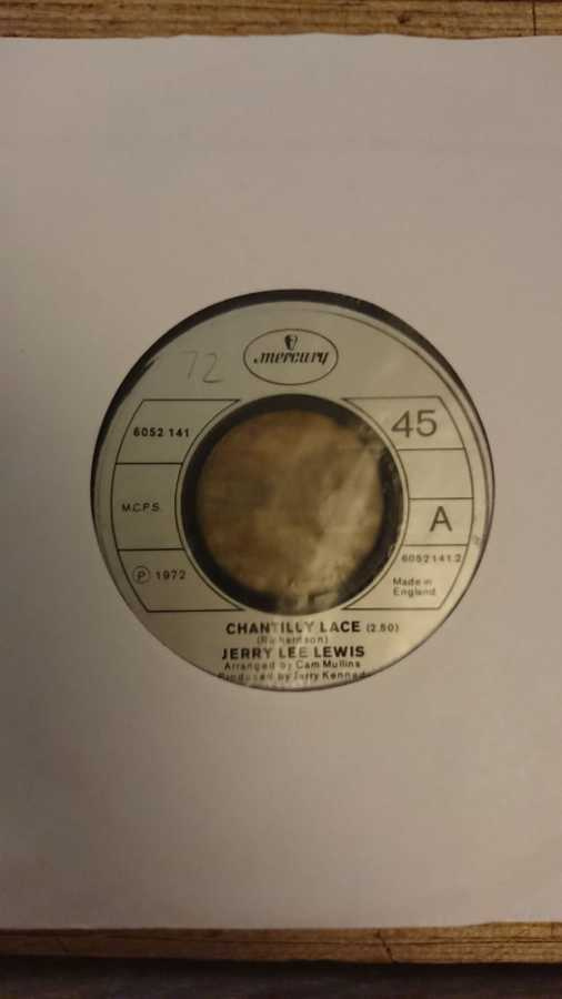 JERRY LEE LEWIS - Chantilly Lace 7" rockabilly 1972 EX