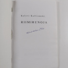 Kalevi Kalliomäki : Riimirunoja (signeerattu) - pikkukuva 2