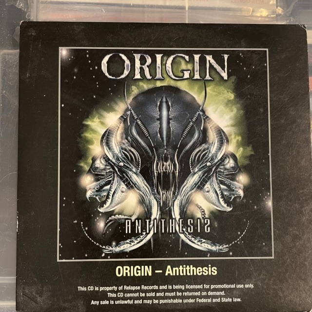 ORIGIN - Antithesis cd (pahvikuori) Death Metal, Grindcore