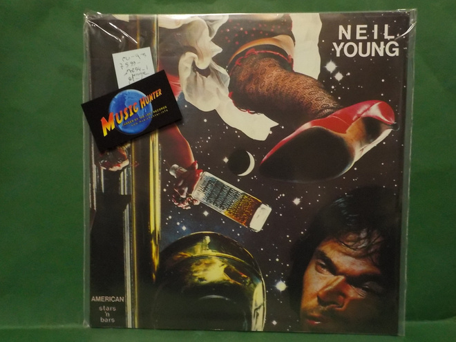 NEIL YOUNG - AMERICAN STARS 'N BARS M-/M- EU -93 REISSUE LP