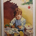 Curt Fagerholm: Lapsi avaamassa joululahjoja, p. 1954 - pikkukuva 1