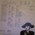 JOAN BAEZ :: SPEAKING OF DREAMS :: VINYYLI LP 1989 - pikkukuva 3
