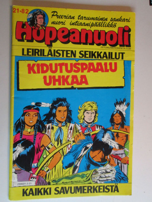 HOPEANUOLI 21/ 1982 INTIAANILEHTI LÄNNENSARJAKUVA