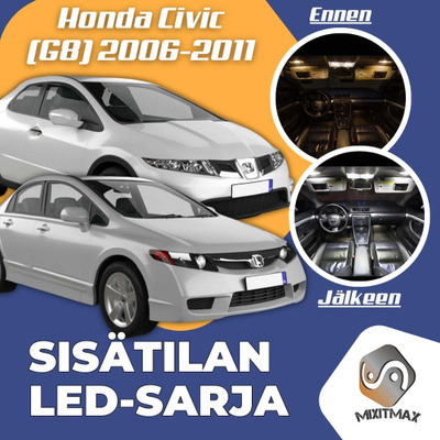 Honda Civic (G8) Sisätilan LED-sarja 11-osainen