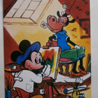 Mikki Hiiri maalaa Helunan kuvaa, väripk, p. 1980 - pikkukuva 1
