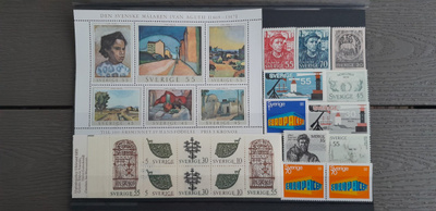 RUOTSI 1969 postimerkkejä ** 25 kpl