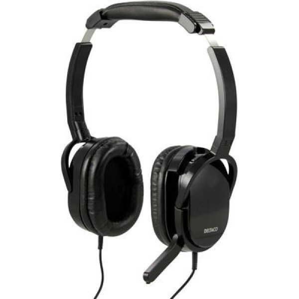 Deltaco HL-48 Headset Älypuhelimille, 3.5mm, 1.5m *UUSI*