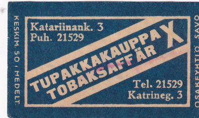 Tupakkakauppa X , Katariinank. 3   s22