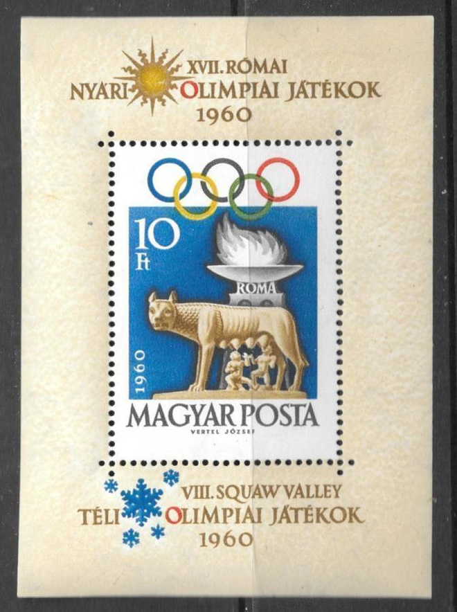 Unkari - Olympia 1960 (Michel 1697A ; BL30A) **