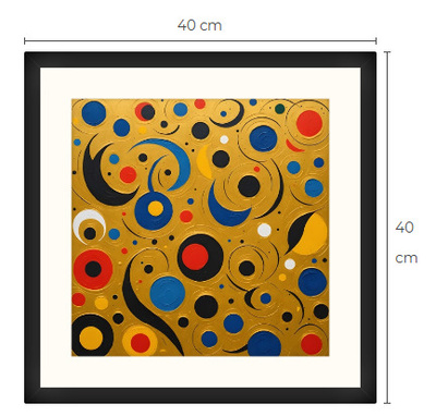 Uusi uniikki abstrakti art print taulu 40 cm x 40 cm