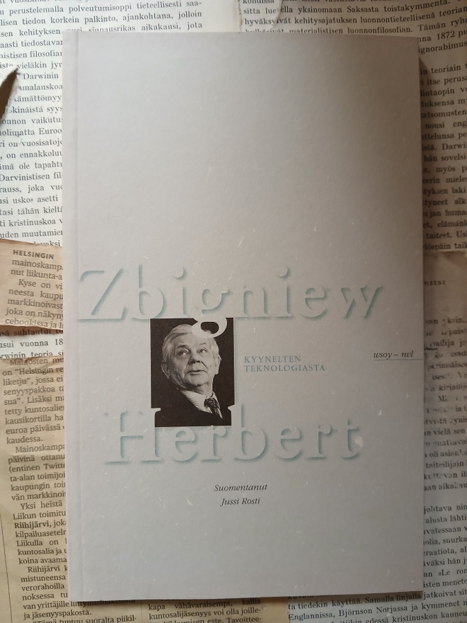 Zbigniew Herbert - Kyynelten teknologiasta (nid.)