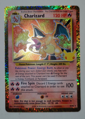 Charizard 30th anniversary celebration pokemon kortti