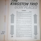 Vocal album no. 6 The Kingston Trio Coin'Places - pikkukuva 3