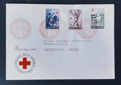 1955 FDC Punainen Risti