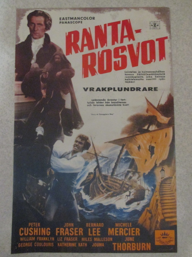 Rantarosvot (John Gilling, 1960) - vanha elokuvajuliste