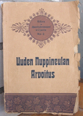 Edgar Wallace: Uuden nuppineulan arvoitus. 256 s.