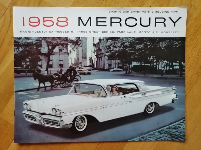 1958 Mercury PRESTIGE esite - KUIN UUSI - ISO
