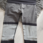 Musta-harmaat Trikoot / Leggingsit / Leggings - koko L-XL - pikkukuva 4