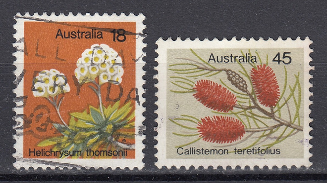 Australia 1975 MI 608-609  Wild Flowers