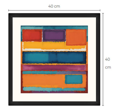 Uusi uniikki abstrakti art print taulu 40 cm x 40 cm