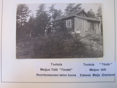 VANHA Postikortti Lieto Tootula 1920-l