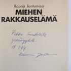 Rauno Juntumaa : Miehen rakkauselämä (signeerattu) - pikkukuva 3