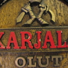 KARJALA OLUT TYNNYRINPÄÄTY VINTAGE MANCAVE ROJUA SEINÄLLE - pikkukuva 2