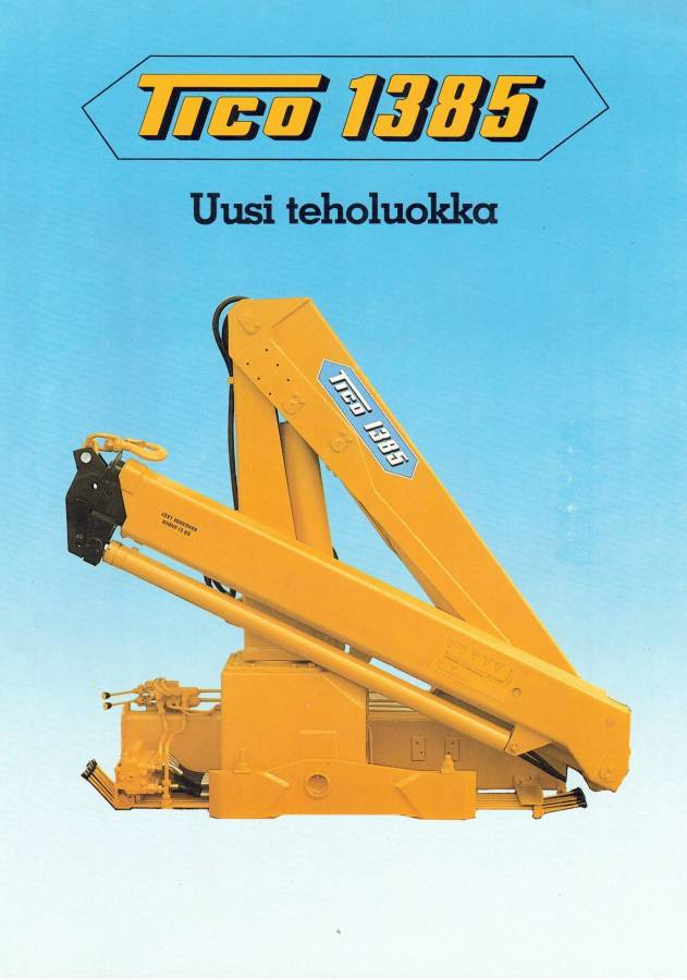 Esite Tico 1385 kappaletavaranosturi 1984