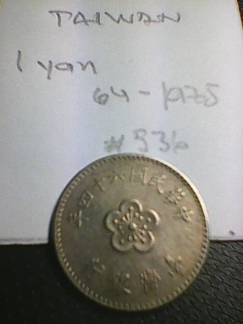 Taiwan 1 yan 64-1975, km#536