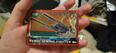 Rebel U-Wing Fighter #165 Topps star wars holo kortti