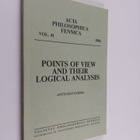 Antti Hautamäki : Points of View and Their Logical Analysis - pikkukuva 1