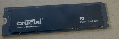 Crucial P3 1 TB NVMe SSD PCIe 3.0 x4